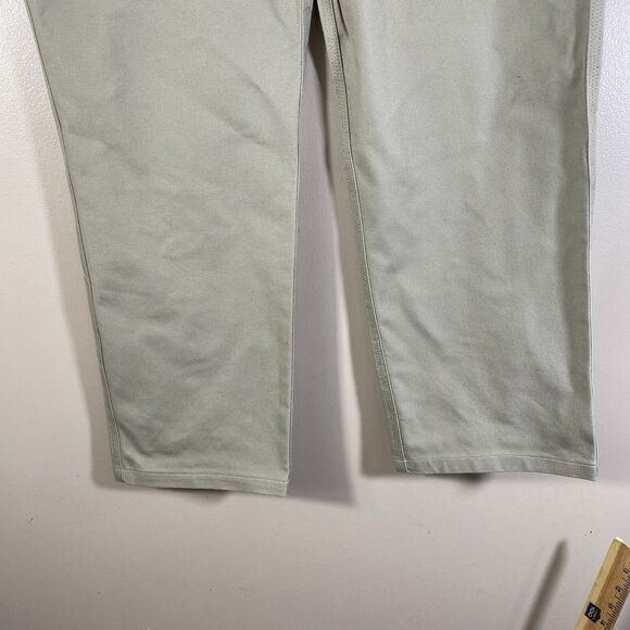 Duck Camp Pants Mens 38x30 Beige Canvas Cordura Brush Hunting Waterfowl Chore - Picture 4 of 16